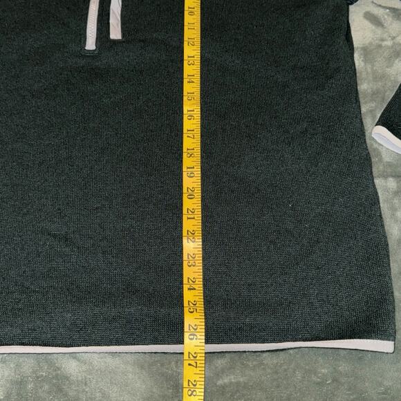 Columbia Michigan State Spartans Football Sweater Men's 2XL Green Quarter Zip - Picture 5 of 8